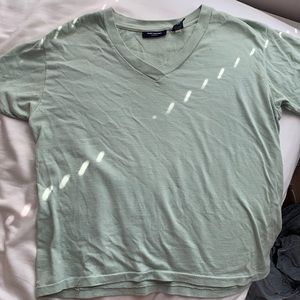 Green V-neck T Shirt